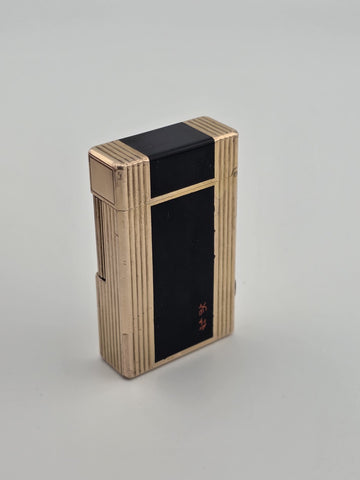 Vintage Authentic St Dupont Laque De Chine France Gold Plated Ligne 1 Lighter