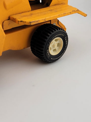 Vintage TONKA 1970's Cement Mixer Truck Construction Metal Orange/Yellow 8"L