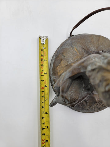 Vintage Table Lamp Base Metal Cherubs Victorian Art Nouveau Shabby Chic. Works.