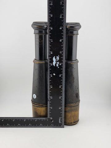 Antique WWI Chevalier Paris Large Expandable Binoculars. Good Overall Condition