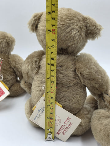 Rare Set Of 3 1982 Steiff Museum Teddy Bear Hand Signed Mohair Giengen Brenz