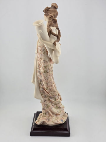 Rare Guiseppe Armani Lady with Amphora Porcelain Figurine 12" Florence Italy
