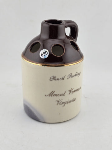 Vintage MOUNT VERNON Virginia Pencil Parking Holder Paden City Artware Pottery