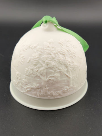 Set Of 3 Vintage Lladro Collector's Society Porcelain Bell: Summer #17614 1992