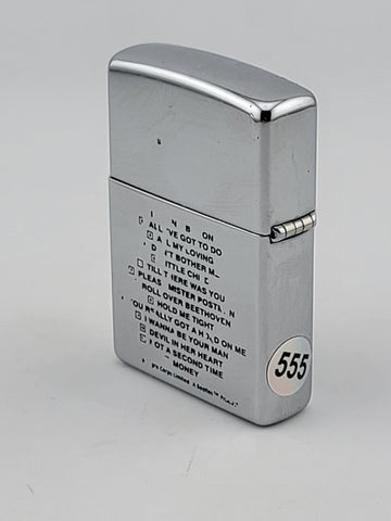 Zippo Lighter The Beatles - John Lennon, Paul McCartney, George & Ringo. Works.