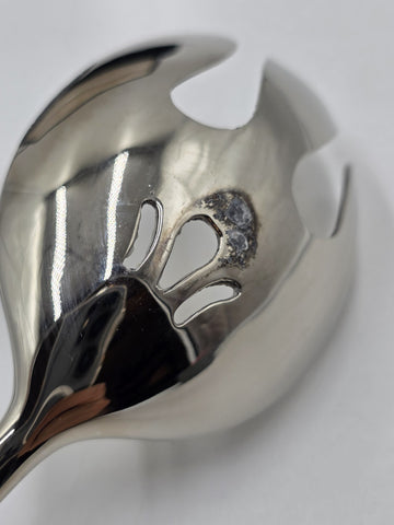 VTG GODINGER GSA 2-PIECE GRAPE LEAF SILVERPLATE UTENSIL SERVING NEIMAN MARCUS