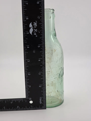 Rare Antique C1907 Straight Side Coca-Cola Bottle Greensboro NC Aqua Glass