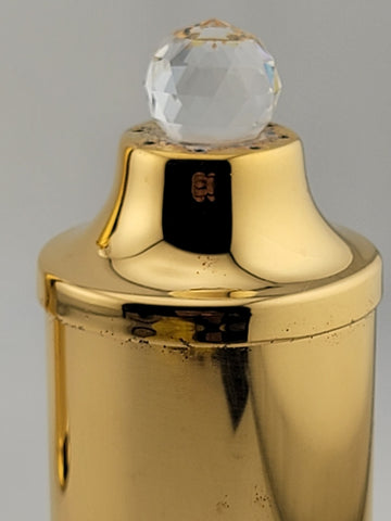 24 Karat Gold-Plated Brass Swarovski Crystal Slat & Pepper Valerio Alberello