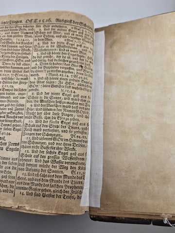 RARE Complete 1748 German Luther Bible – 4" Folio – Erhard, Tübingen. Solid Cond