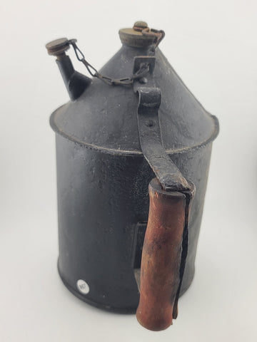 Rare Antique Railroad Water Drinking Can Steel Jug Section Gang Track Worker