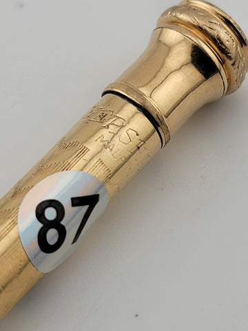 Antique English Victorian 14K Gold Filled Propelling Pencil Engraved 1927.