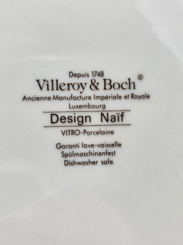 Villeroy & Boch Design Naif Laplau 4 Dinner Plates Christmas Village Noah Ark
