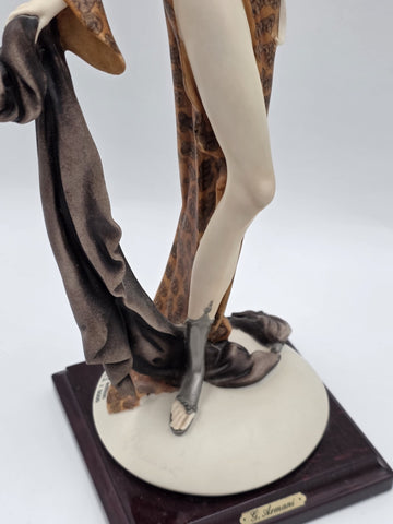 Giuseppe Armani Lady With Parrot 616/C Hand Signed LE 262/5000 Box COA Italy