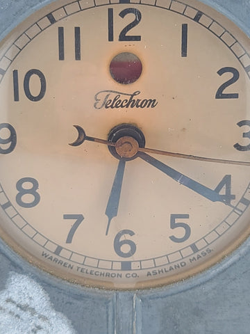 Chrome General Electric Monitor Top Refrigerator Electric Clock 1931. No Cord.