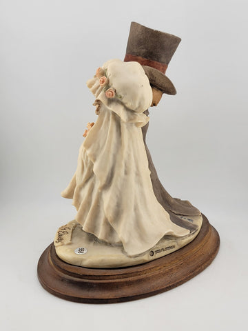 G. ARMANI Wedding Statue Figurine 8.25"  BRIDE & GROOM FLORENCE Italy 1982 VTG
