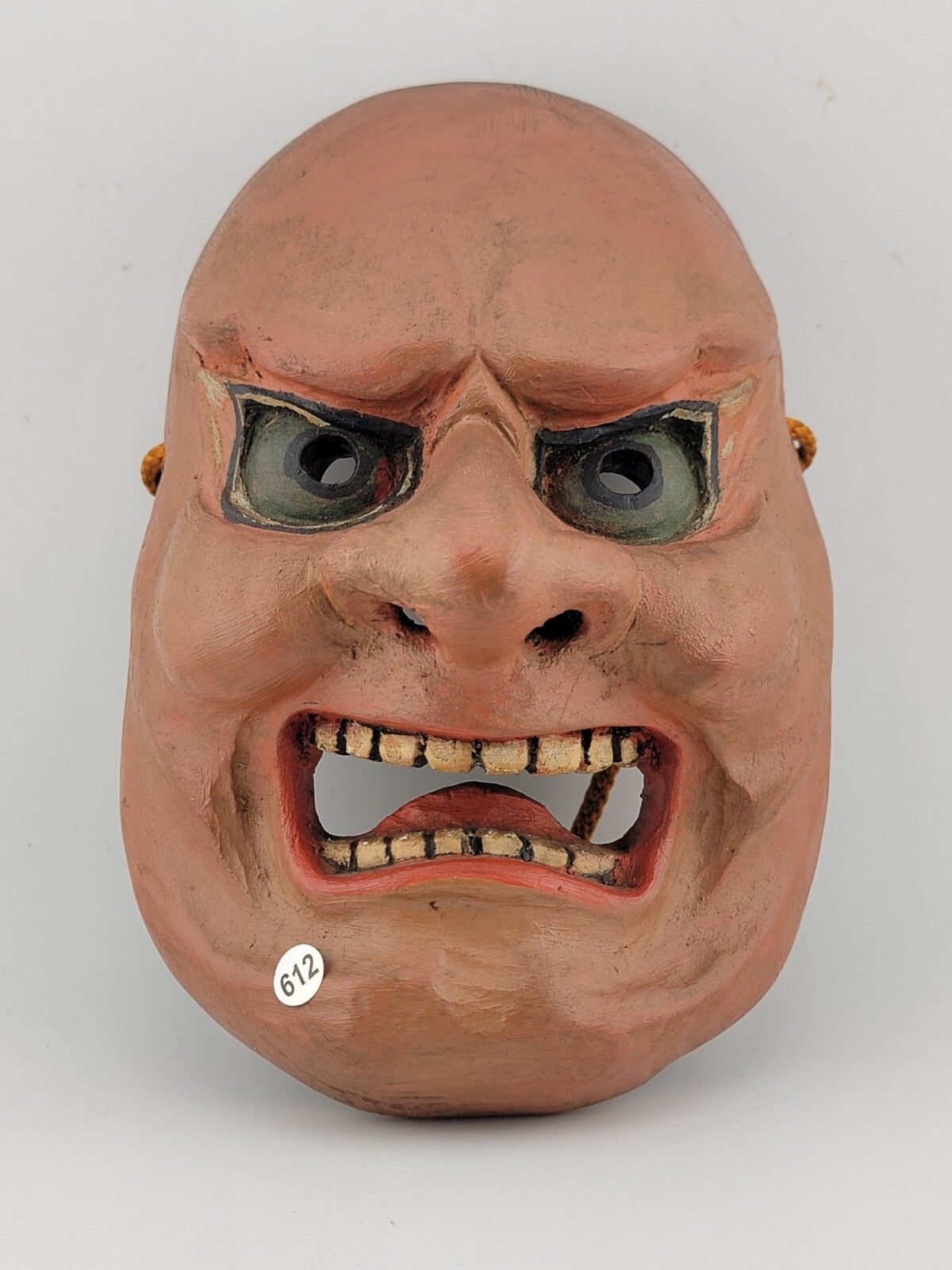 Yamanba mask, solitary old Man, nôh theater demon Hand Carved Wood & Dry Lacquer