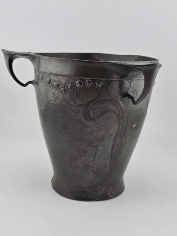 Rare Antique Kayserzinn 4394 Art Nouveau Jugendstil Pewter Vase c1900 German
