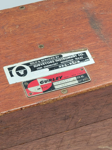 Vintage 1950's W&L.E. Gurley Transit Model Surveying Equipment w original case