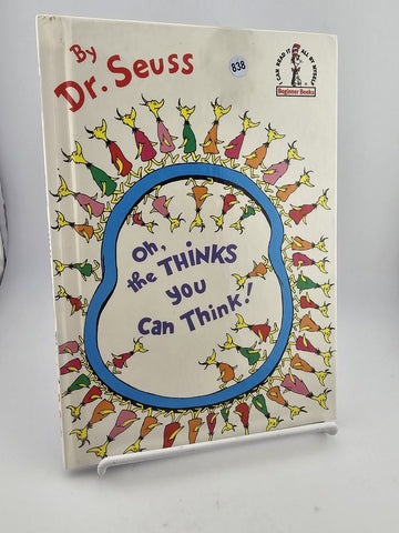 Vintage Hardcover:  Oh, the Thinks You Can Think book Dr. Seus 1st Book edition
