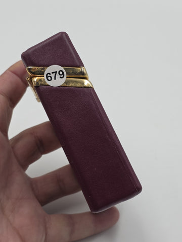 Rare Vintage Christian Dior Leather Monogram Cigarette Case Holder 1970s.