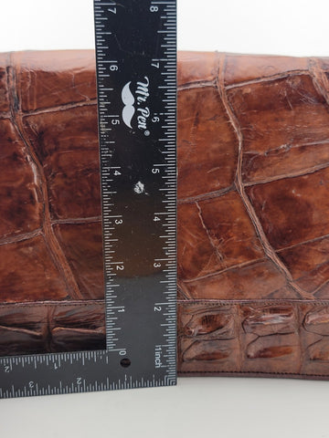 Antique Fabulous Caramel 1940's-50's Genuine Hornback Alligator Purse.
