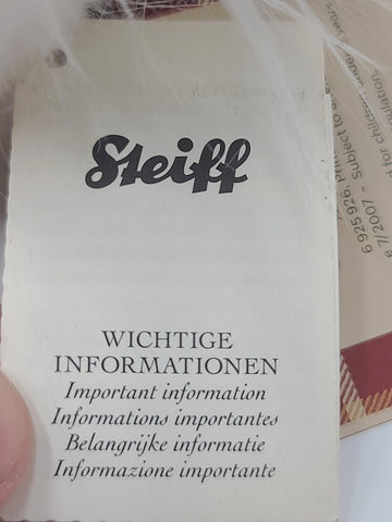 Rare Steiff  AKC American Kennel Club  Standing SPRINGER SPANIEL Plush 16". New.