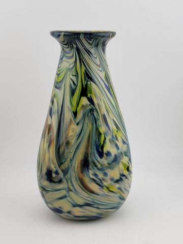 Rare One Of A Kind Collectible Scott Meyer 2009 Signed Fused Glass Vase.