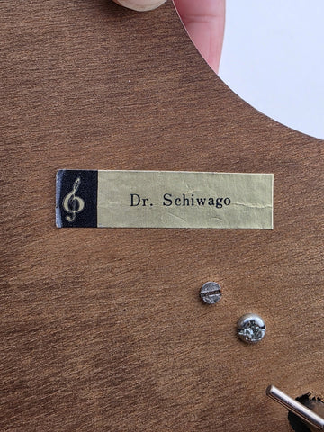 Vintage Reuge, Switzerland Wooden Grand Piano Music Box, Dr.  Schiwago. Works.