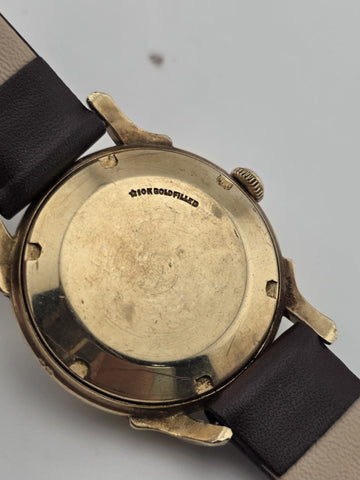 Vintage Elgin Shockmaster Self-Winding Automatic 10K Gold Filled Men's Watch