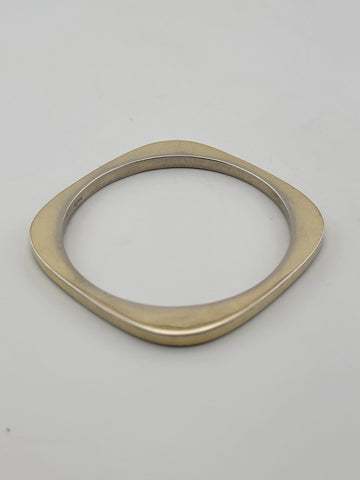 Antique Elegant Sterling Silver Art Deco Geometric Bangle Bracelet.