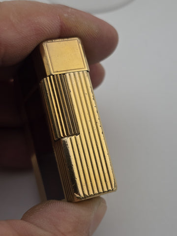 Vintage S.T. Dupont Line 1 Tortoise Shell Laque De Chine Gold palted Lighter