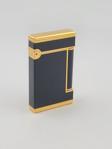 Rare Vintage St Dupont lighter line D Lady Normandy Black Chinese lacquer