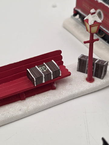 Hawthorne Village Harry Potter Hogwarts Railway Express Train Bench COA B4196