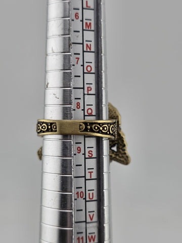 Vintage Heidi Daus Butterfly Garden Crystal Set, Cuff Bracelet, Ring & Earrings