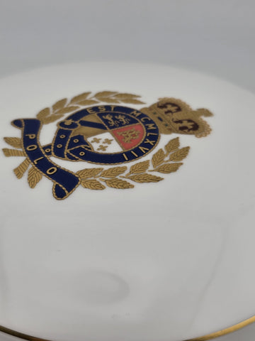Rare Vintage 1989 Ralph Lauren Wedgwood Bone China Polo Crest Trinket Box
