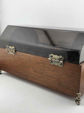 RARE VINTAGE FUJI JAPAN - LADOR SYMPHONION MUSIC BOX w/ 8 DISCS. WORKS. READ.