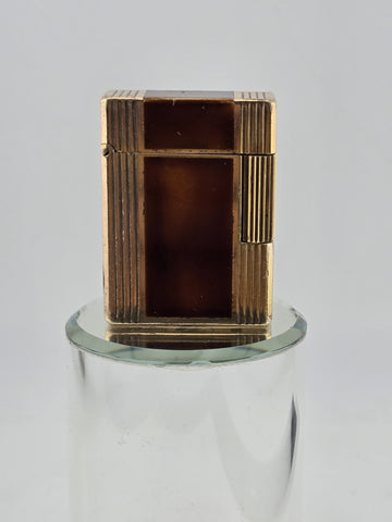 Vintage S.T. Dupont Line 1 Tortoise Shell Laque De Chine Gold palted Lighter
