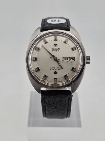 Vintage 1972 TISSOT Seastar Men's Automatic Swiss Watch Day Date. Working Cond.