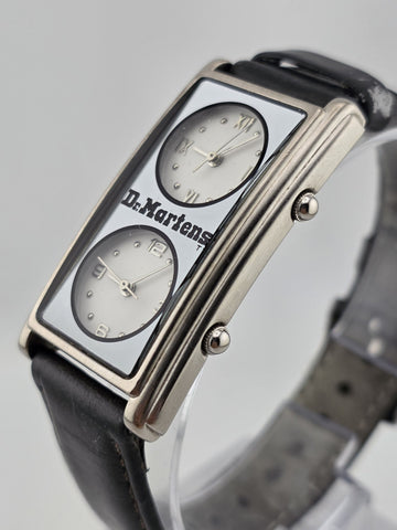 Vintage Rare Dr. Martens Dual Dial Watch Rectangular Japan Quartz V-149 Y2K Work