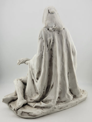 Capodimonte Benacchio Triade La Pietat De Michelangelo porcelain statue Signed.