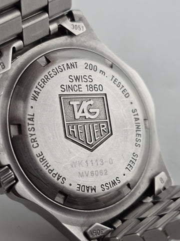 Vintage TAG Heuer 2000 Blue Men's Watch - WK11130-MV6062. 200 Meters. Works.
