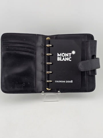VTG MONTBLANC BOHEME 106788 POCKET ORGANIZER-WALLET BLACK-PEARL LEATHER ITALY