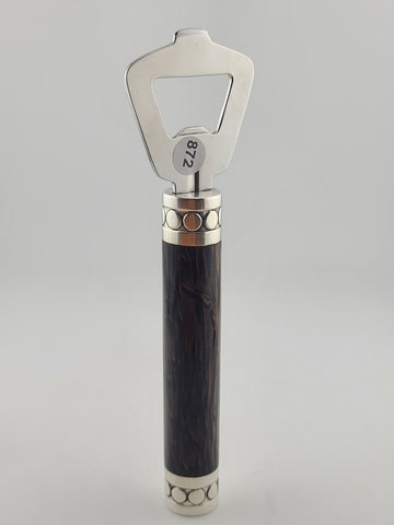 Rare Vintage Collectible John Hardy Sterling Silver Bottle Opener Wood Handle