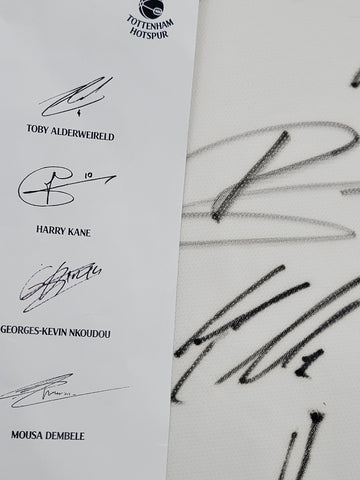 2017-2018 Tottenham Hotspur Spurs Full Team Signed Jersey Official COA hologram.