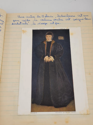 Rare OOAK Handwritten 1947 European Travel Memoir W Photos  Post WWII Era French