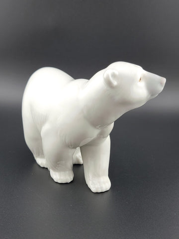 Vintage Lladro Daisa Polar Bear Porcelain Figurine Hand Made in Spain