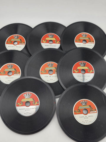 RARE VINTAGE FUJI JAPAN - LADOR SYMPHONION MUSIC BOX w/ 8 DISCS. WORKS. READ.