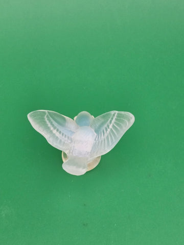 Set Of 3 Sabino France Opalescent Glass Bird Figurine Art Deco Signed Collection