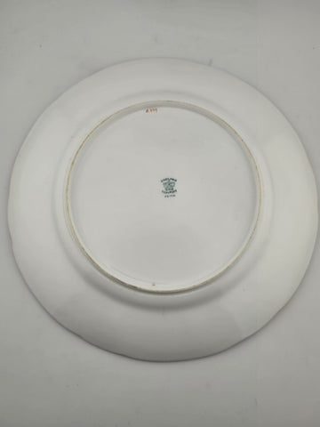 Lot Of 5 Antique Coalport 24k Gold White Dinner Plates England 8.5"dia. C 1910.