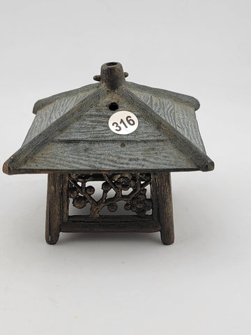 Lot Of 2 Antique Asian Themed Incense Burners. Chinese And Japanese Temples.
